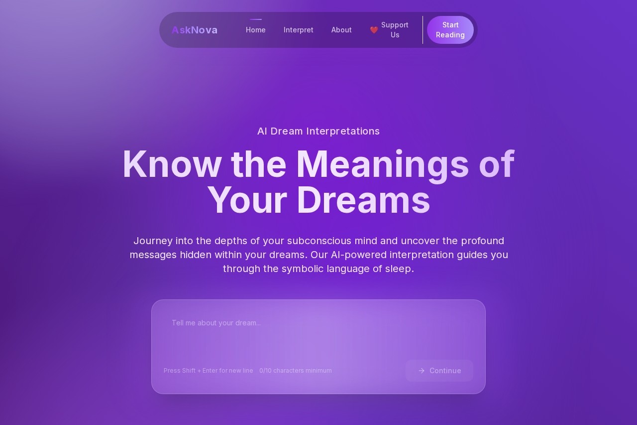 AskNova Dream Interpretation