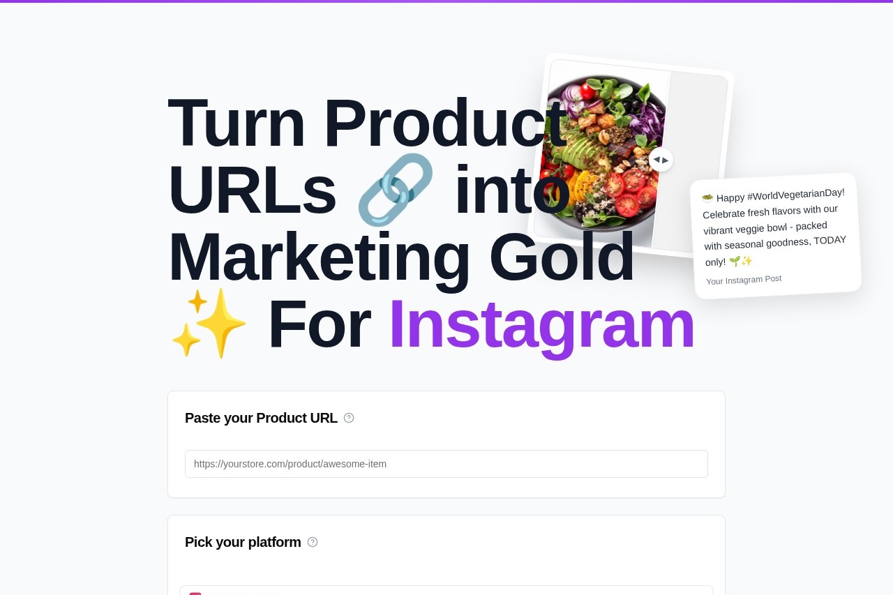 Product Post Generator