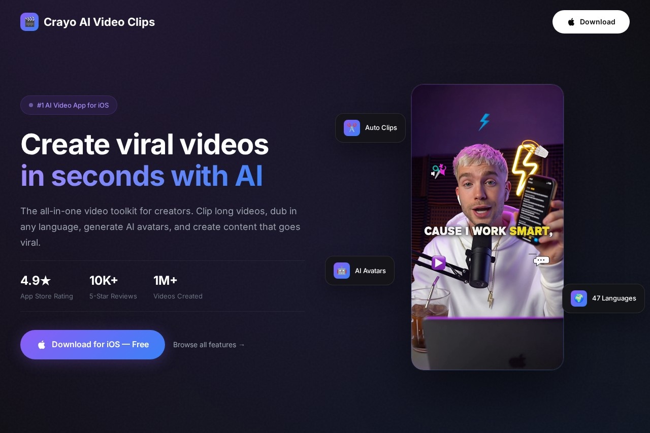 Crayo AI Video Clips