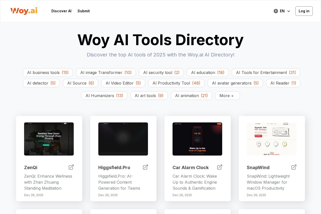 Woy AI Tools Directory