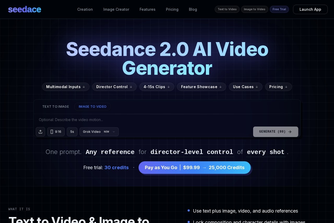 Seedance 2.0 AI Video Generator