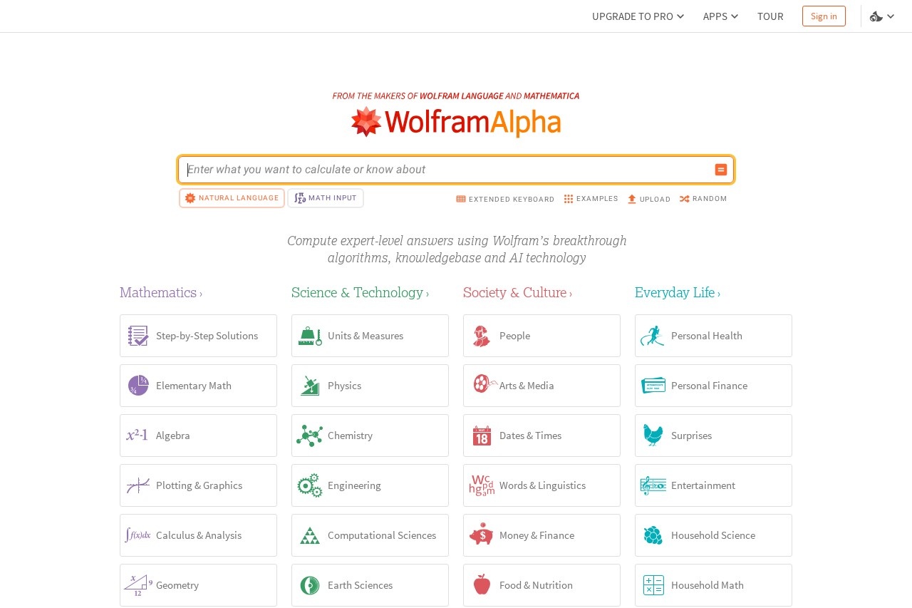 Wolfram|Alpha