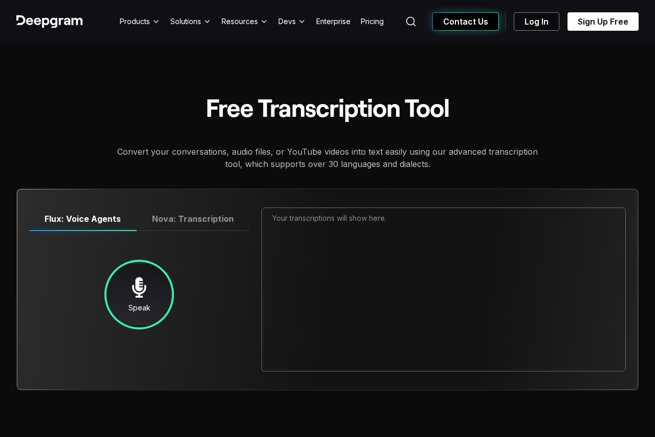 Free Transcription Tool
