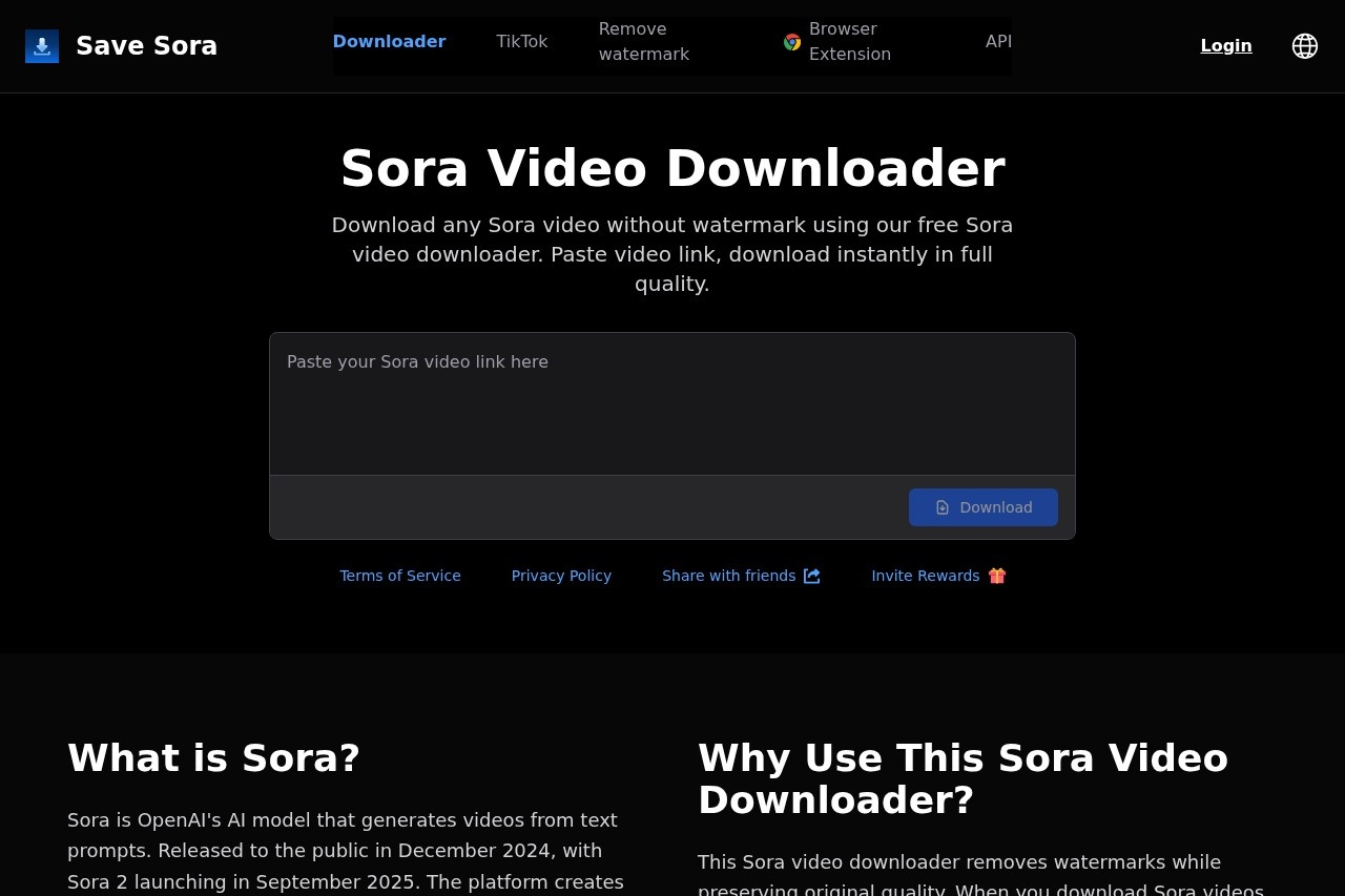 Sora Video Downloader