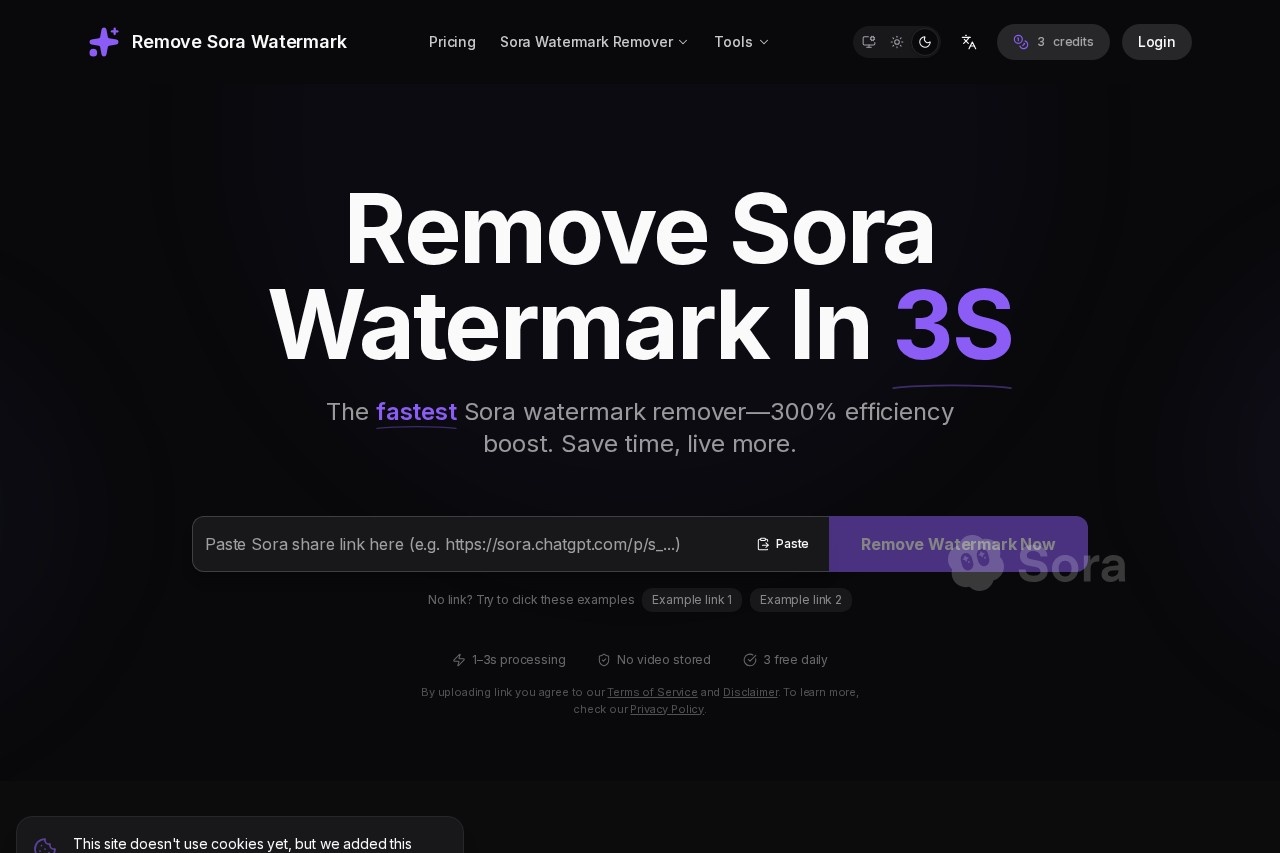 Sora Watermark Remover