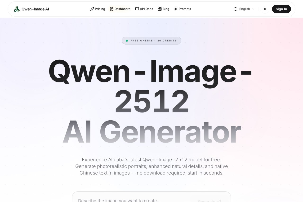 Qwen-Image AI