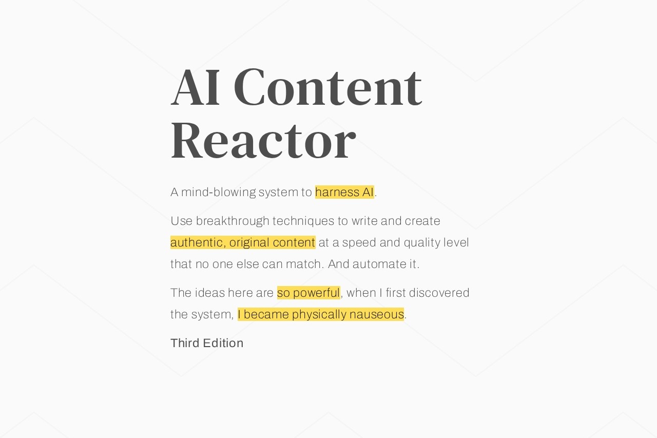 AI Content Reactor