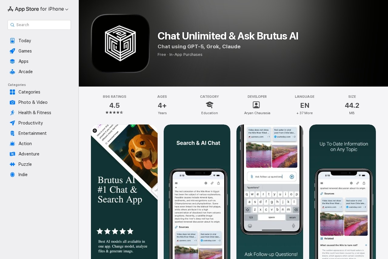 Chat Unlimited & Ask Brutus AI