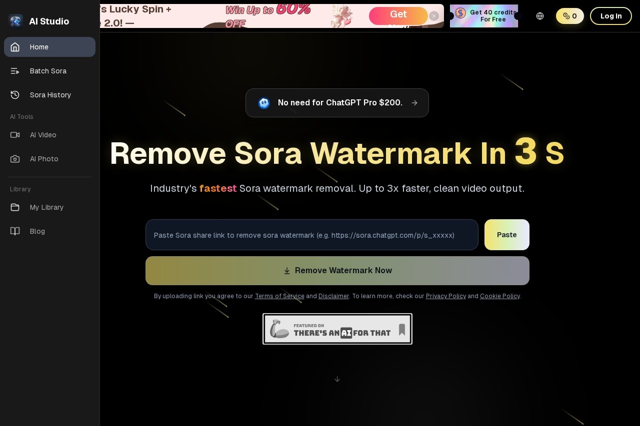 Sora Watermark Remover