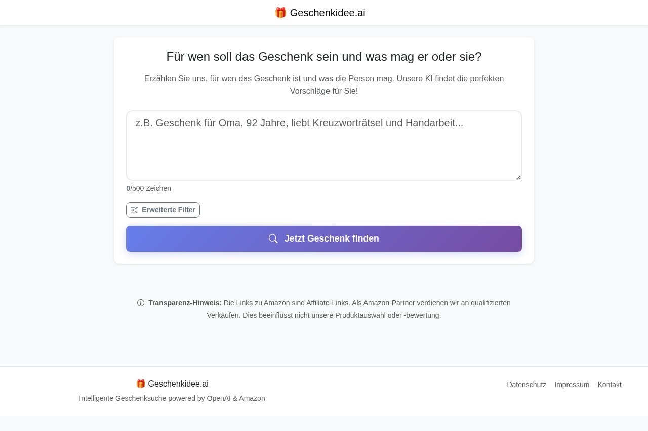Geschenkidee.ai