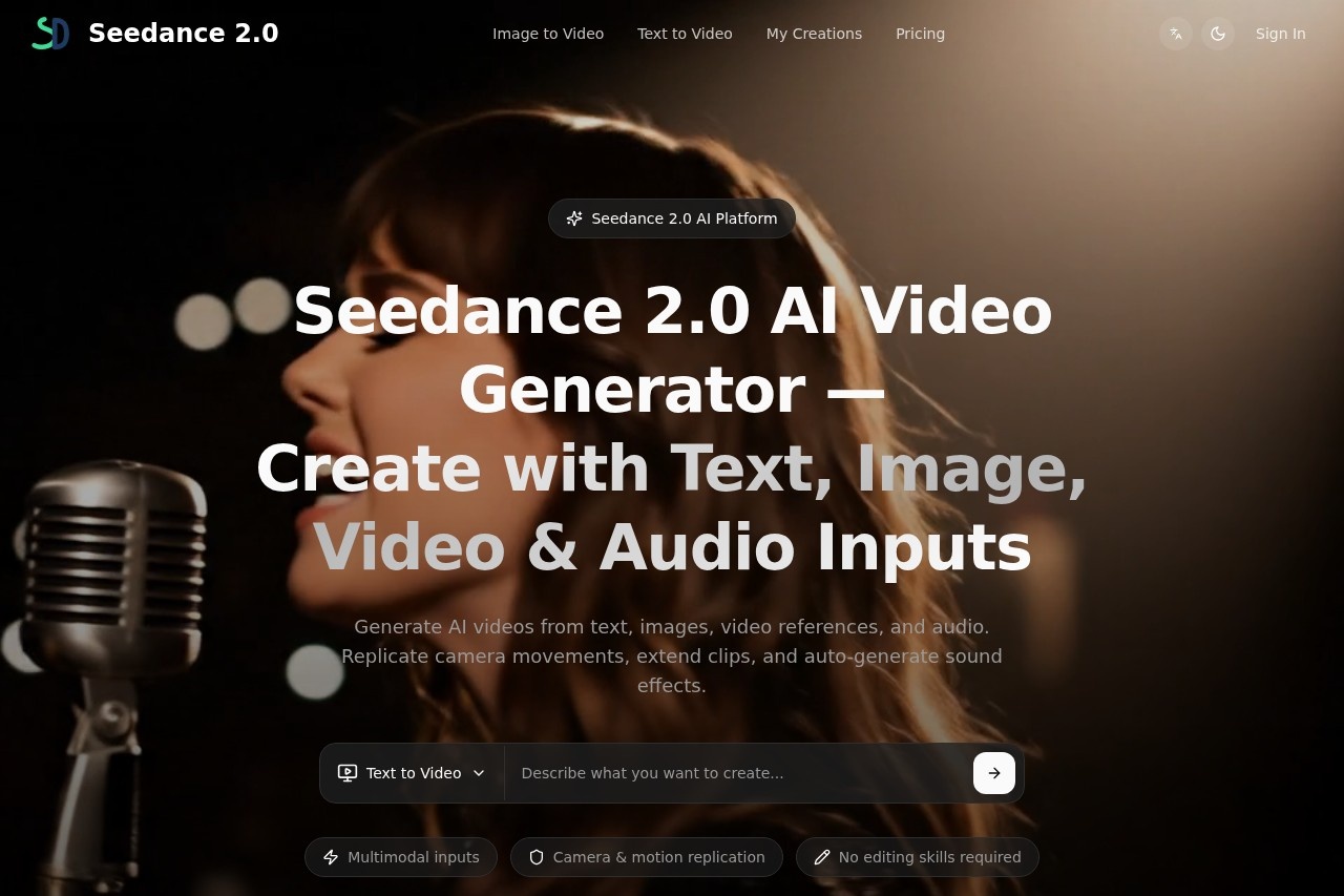 Seedance 2.0 AI Video Generator