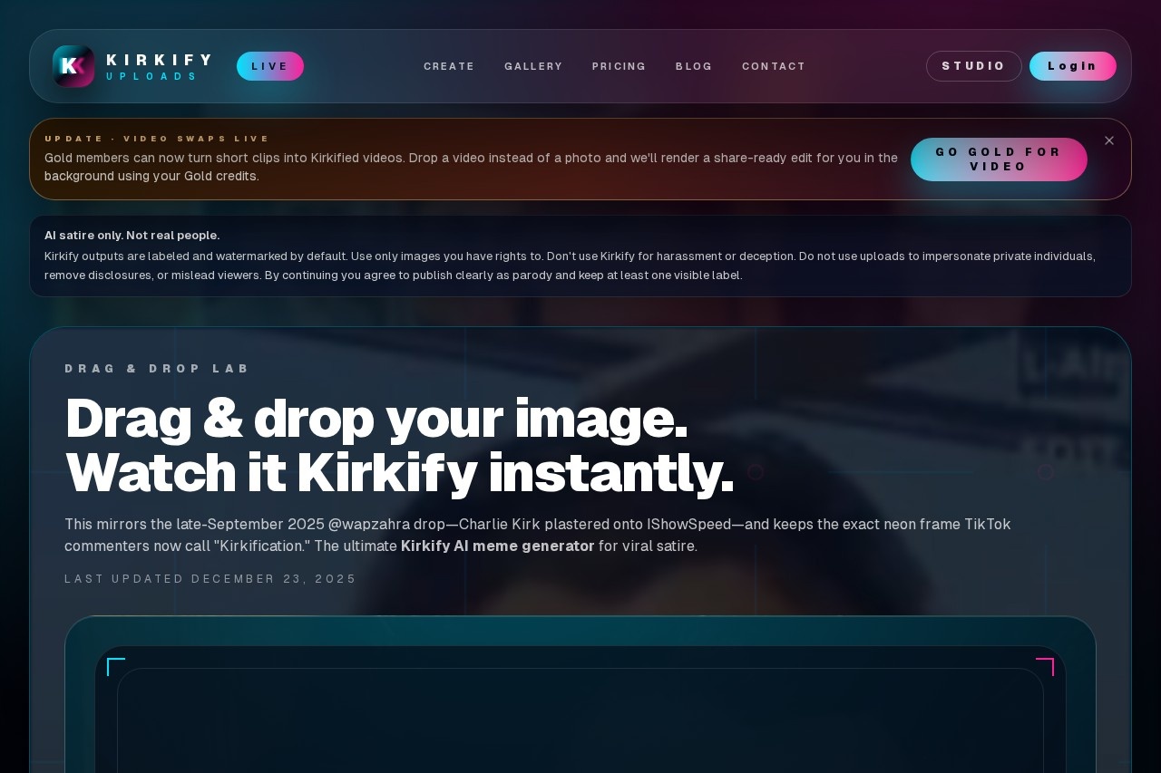 Kirkify Meme Generator